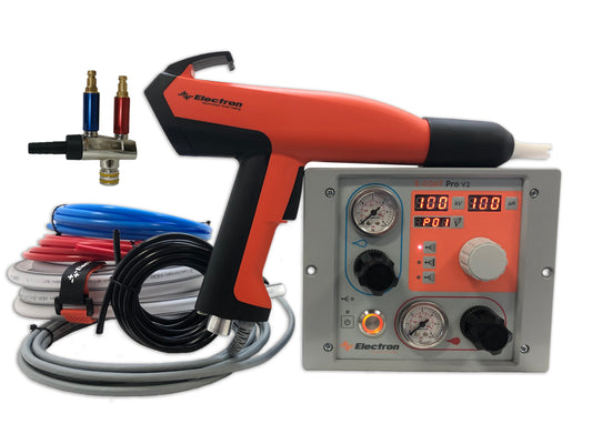 Combo 3_Electron E-COAT Prov2  B -BARE KIT (INCL MINI 1LBS HOPPER & HOPPER STAND )