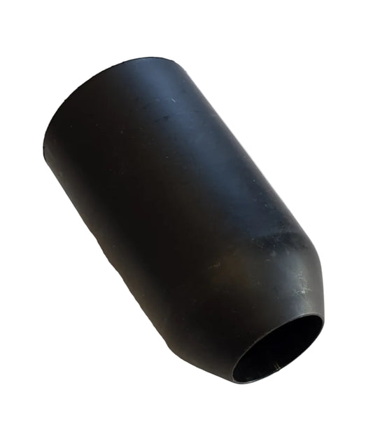 Black e-gun nozzle tightening nut on a white background with text.